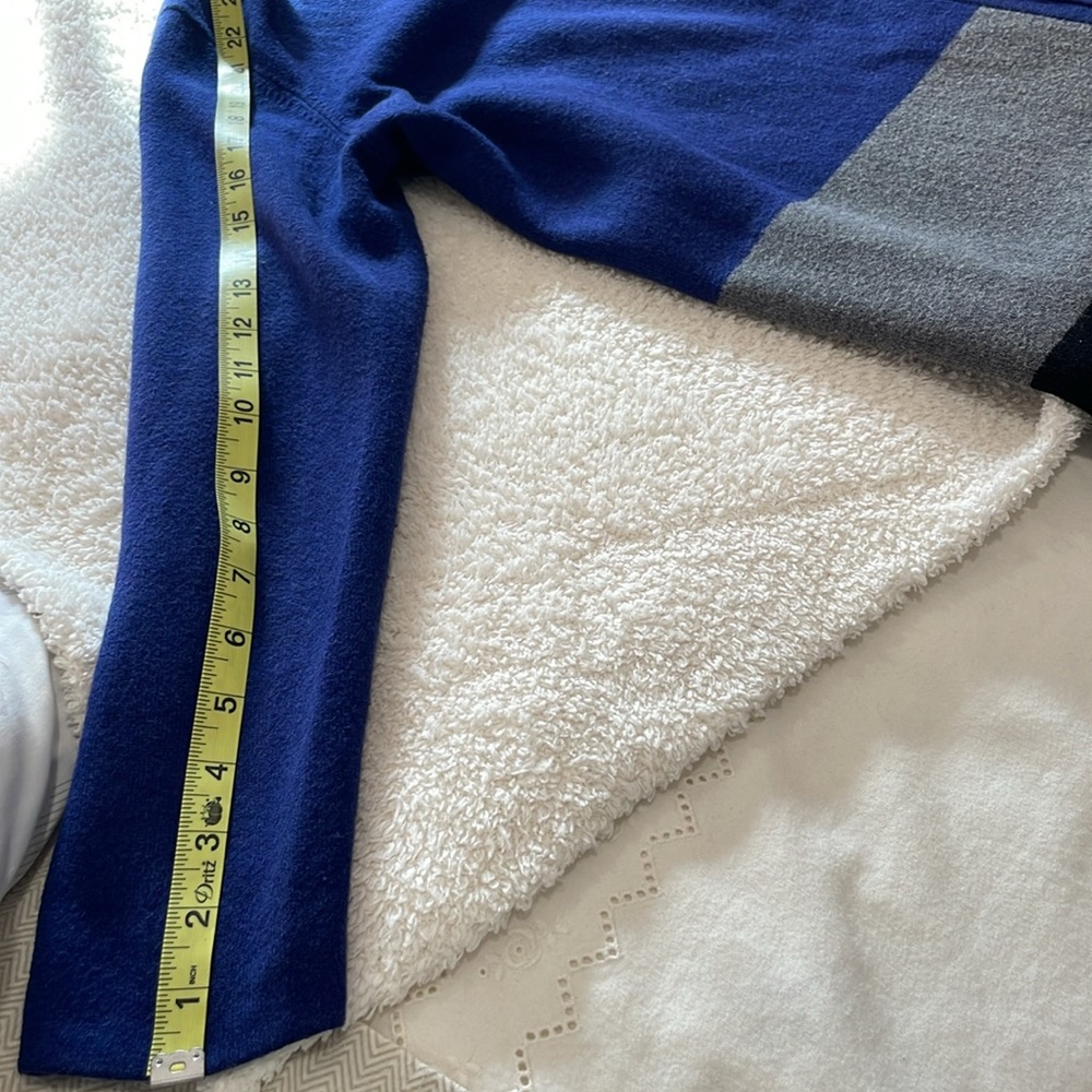 Talbots Color Block Open Cardigan Blazer Mp - image 7